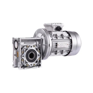 0.55kw 550W động cơ một pha dọc 220V lớn/nhỏ mặt bích nhôm nhỏ nhà ở + nmrv50 Worm Gear Reducer - Product Image 2