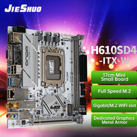 JIESHUO H610m, carte mère LGA 1700 Intel 12e génération CPU DDR4 ATX facteur de forme pour ordinateur de bureau et de jeu