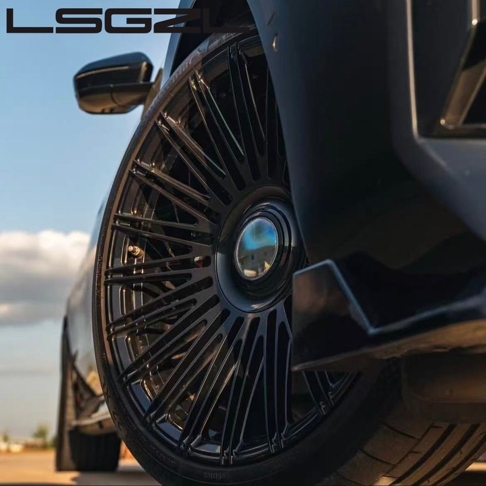 LSGZL Custom Monoblock Black Rim Forged Car Alloy Wheel Rims 5x112 ...