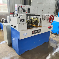 Machine à rouler les fils motorisée haute vitesse, fileteuse automatique pour barres d'armature, machine CNC pour la fabrication de vis, 380V, fixations de construction