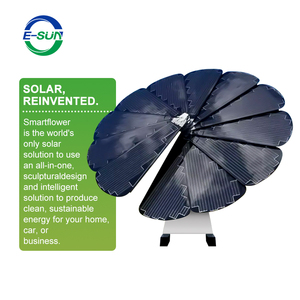 Système solaire éolien hybride intelligent Esun 5 kW à silicium monocristallin MPPT avec batterie lithium-ion et design tournesol - Product Image 3