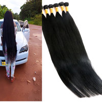 Extensions de cheveux humains brésiliens 100 % naturels non traités, en lots de 30, 32, 34, 36, 38 et 40 pouces