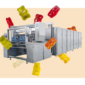 Multi Flavor Gummy Bear Molding Machine <strong>Vitamin</strong> Gummy Candy <strong>Production</strong> <strong>Line</strong> Calcium + D3 Gummies Depositing <strong>Line</strong>
