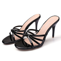 Sandales à talons de luxe pour femmes, tendance estivale, à bout ouvert et pointu, rehaussantes, style mules