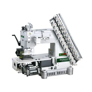 LR 008-17048P/VSQ Certificación CE industrial Máquina de coser de múltiples agujas Máquina de punto de cadena doble Venta caliente en Europa