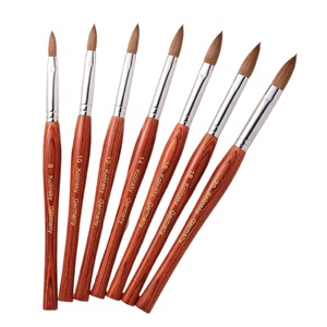 60% Nail <b>Brush</b> Kolinsky Art <b>Brush</b> Wood Pen Rod Nail Extension Pen Nail <b>Brush</b> Factory Customized - Product Image 3