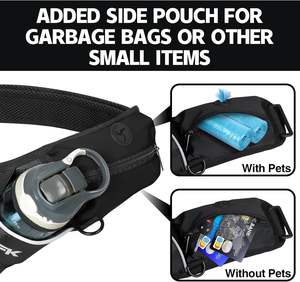Free Sample Hydration Waist Pack with Storage Pocket & Run Flask 22oz Adjustable <b>Belt</b> Running, Hiking, Camping, Cycling - Product Image 5