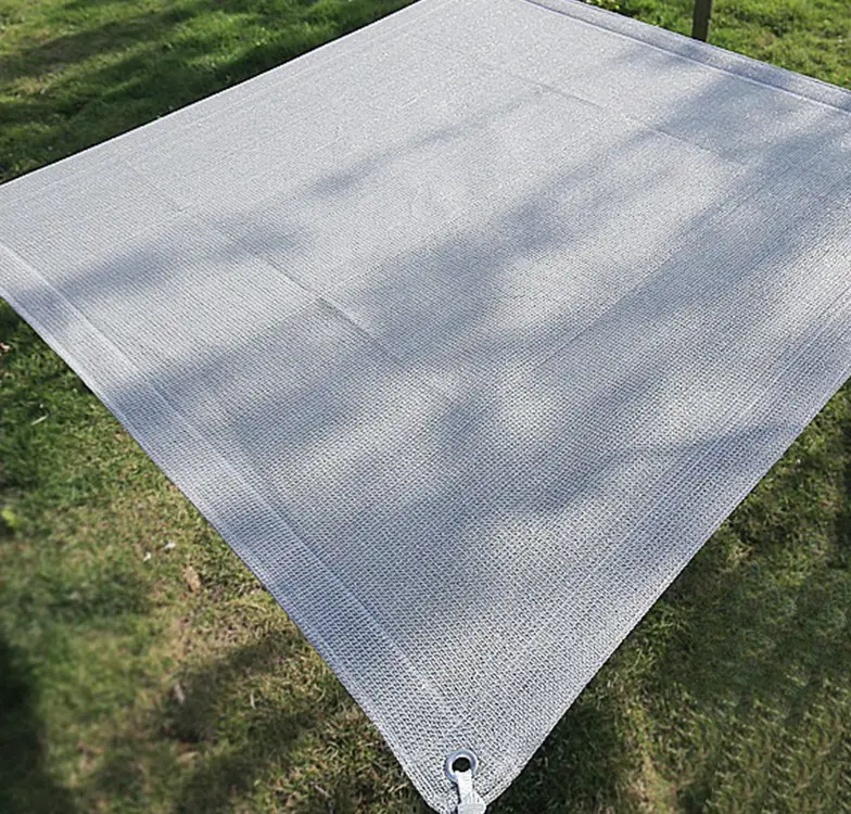 Tenda kanopi layar naungan matahari coklat, Untuk teras taman luar ruangan jaring jala blok UV tingkat aktivitas