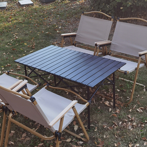 <span class=keywords><strong>Mesa</strong></span> de Picnic <span class=keywords><strong>Plegable</strong></span> de Metal Cuadrada Moderna, Estilo Madera Sólida, Portátil, para Jardín, Barbacoa, Logotipo Personalizado, Suministro al por Mayor de Fábrica - Product Image 2