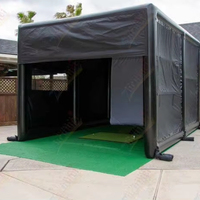 Enceinte gonflable extérieure portative de tente de simulateur de golf de Zhenmei pour l'entraînement efficace de golf