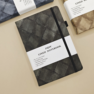 Taccuino A5 Nero Personalizzabile 2026 con Logo Personalizzato, Quaderno a Righe con Copertina Rigida in Pelle, Diario con Stampa Personalizzata - Product Image 5