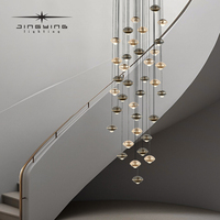 Nouvelle suspension d'escalier, style moderne, simple et atmosphérique, de haute qualité, adaptée aux salons et aux escaliers