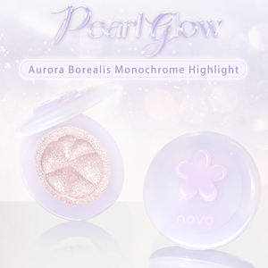 Commercio all'ingrosso Novo duratura illuminante in polvere illuminante a marchio proprio schiarente in polvere per il trucco evidenziatore della guancia - Product Image 5