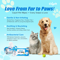 Lingettes nettoyantes hypoallergéniques pour animaux de compagnie, éliminent les taches de larmes, double face, éliminent la saleté et la boue, adoucissent le pelage