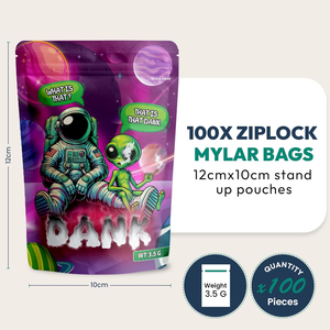 Sacchetto con chiusura a zip a prova di bambino, personalizzato con stampa, antiodore, con chiusura a zip CR, per alimenti, caramelle, gommose, Exit 3.5g, in mylar. - Product Image 5