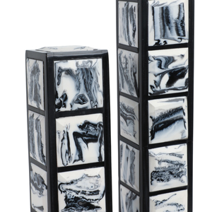 Scultura a Torre Rettangolare Moderna in Resina per Arredamento Casa, Ufficio, Soggiorno, Tavolino da Caffè, Mensola Bagno, Arte Decorativa - Product Image 6