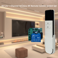 Interrupteur à distance sans fil intelligent 1 canal 315 MHz pour lumières et portes de garage avec alimentation DC12V et portée de transmission de 100 m