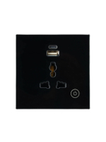 Enchufe de Pared Inteligente con Control por Voz Tuya Alexa Google, Enchufe Universal con Puerto USB, Interruptor Inteligente con Control por WiFi
