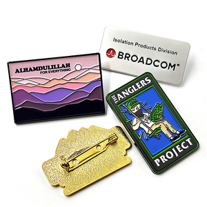 Diseño personalizado broche magnético ropa Logo Metal solapa pines fabricante móvil para sombrero insignia Metal esmalte Pin - Product Image 3