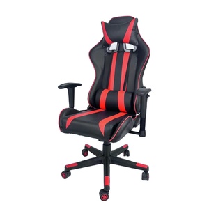 かわいい猫版ゲーマーシラスPuレザー人間工学に基づいたコンピューターチェアピンクハローキティゲーミングチェア、フットレスト付き - Product Image 1