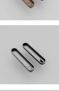 Cerradura Moderna Elíptica para Puerta Corredera con Tirador de Aleación de Zinc y Llave para Cajón, Dormitorio, Escuela - Duradera y de Fácil Instalación - Product Image 3