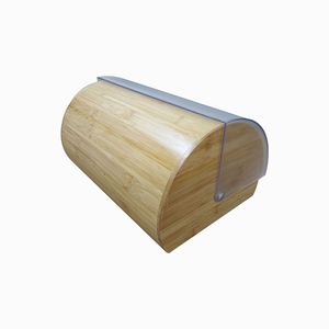 กล่องขนมปังไม้ไผ่พร้อมฝาเปิด-ปิด กล่องเก็บขนมปังสำหรับใช้ในบ้าน - Product Image 2