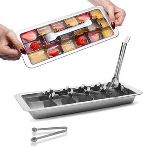 <span class=keywords><strong>Bac</strong></span> à glaçons sphériques de qualité alimentaire à 12 cavités, moule à glaçons en acier inoxydable, <span class=keywords><strong>bouteille</strong></span> à glaçons - Product Image 1