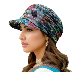 Bán Buôn Biểu Tượng Tùy Chỉnh Phụ Kiện Tóc Newsboy Mũ Phẳng Jersey Mũ Thời Trang Beret Phong Cách Đỉnh Mũ Bóng Chày Mũ Cho Phụ Nữ Người Đàn Ông - Product Image 5