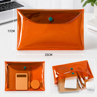 Pochettes pour documents en plastique transparent marron A6 A5 A7, étanches, enveloppes pour argent liquide, pochettes économiques