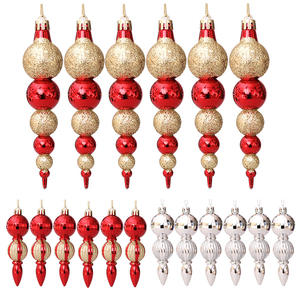 New Arrival Wholesale Christmas Tree Decoration Gourd <b>String</b> Pendant Christmas Ball Bead <b>String</b> Hanging Decoration - Product Image 3