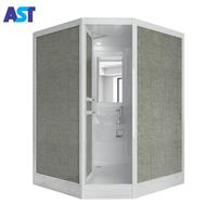 Tout en un modulaire Préfabriqué salle de bain wc toilette unité cabine de douche