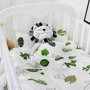 coton bébé garçon fille pépinière dormir drap de lit housse de couette lit bébé literie ensemble 3 pièces pour bébé - Product Image 5