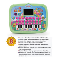 Tablette d'apprentissage du français pour enfants en gros, tablette de lecture précoce pour enfants, cadeaux pour enfants, jouets éducatifs interactifs pour tout-petits