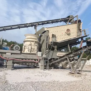 Electric Motor Mobile Dolomite Hard Rock Stone Jaw Crusher Crushing Plant