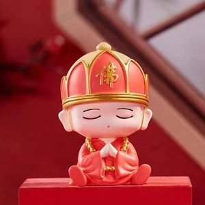 Tang Sanzang And Disciples Resin Figurines Cute <b>Miniature</b> Decorations For Desktop Home Gift Ornaments - Product Image 4