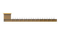 Bon prix équipement de sécurité routière pointes de trafic pneu tueur barrière pneu plat tueur véhicule barrage routier