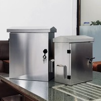 Cajas de Protección Eléctrica de Acero Inoxidable 304 para Exteriores, Resistentes al Agua, Nivel de Protección IP66, Recubrimiento en Polvo, Montaje en Pared