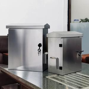 صناديق كهربائية خارجية مقاومة للماء من الفولاذ المقاوم للصدأ 304 بمستوى حماية IP66 مطلية بالبودرة للتثبيت على الحائط - Product Image 4