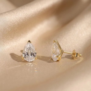 Most Selling Moissanite <b>Stud</b> <b>Earrings</b> with 925 Sterling <b>Silver</b> for Women Jewelry and Special Occasions Available For Sale - Product Image 5