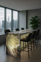 Pierre de luxe, quartzite vert Patagonie, fuchsite, dalle de quartzite cristalline, quartzite vert botanique, plan de travail de table, comptoir