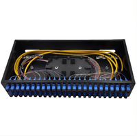 Boîtier de terminaison de câble optique 19 pouces 2U 48 ports SC monomode multimode pour rack, panneau de brassage optique SC UPC/APC/OM1/OM2/OM3/OM4