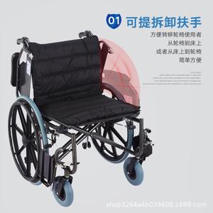 Fauteuil roulant manuel Kaiyang extra large, robuste, pliable, avec structure en acier, pour personnes âgées et surpoids, usage extérieur, domicile et hôpital. - Product Image 5