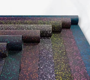 Tapis de jeu en caoutchouc extra doux pour bébés et tout-petits, surface rembourrée sûre et non toxique, facile à nettoyer, motifs colorés - Product Image 1