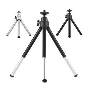 Mở rộng Bảng Máy tính để bàn Tripod mini nhôm Điện thoại thông minh máy ảnh đứng với tiêu chuẩn 1/4 vít núi