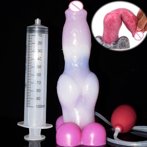 FAAK New Fantastic Animal <b>Dildo</b> Werewolf Squirting <b>Dildo</b> Ejaculation Sex Toy Foe Women G-spot Stimulation Silicone Penis - Product Image 1
