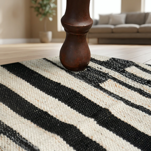 Tapis d'extérieur moderne et élégant en fil PET de qualité supérieure, tissé à la main, lavable, taille personnalisable, coloré, style bohème - Product Image 1