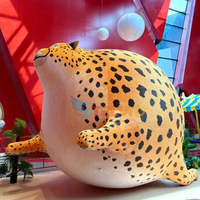 Mascotte gonflable personnalisée, animal sauvage, tigre géant gonflable, tigre potelé, cerf, âne, modèle pour publicité extérieure