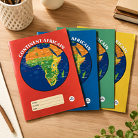 Cahier d'exercices scolaire africain à succès, pages intérieures agrafées, couverture personnalisée, fournisseur de cahiers d'exercices pour usage quotidien des étudiants
