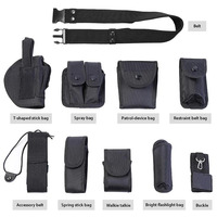 Ceinture tactique multifonctionnelle pour activités de plein air, sacs de chasse, étui de ceinture tactique, ceinture utilitaire de sécurité avec pochettes et équipement d'étui.