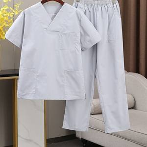 Uniformi chirurgiche donna che allatta Enfermeria set Top + articoli di pantaloni uniformi mediche scrub abiti da ospedale da salone di bellezza - Product Image 2